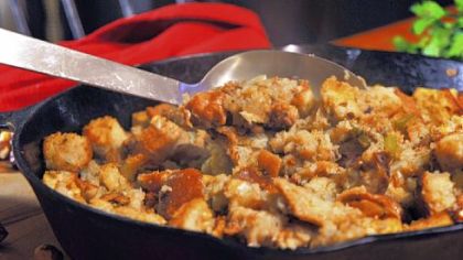 Thanksgiving Fig and Hazelnut Stuffing.