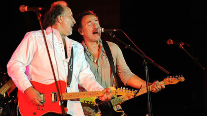 Bruce Springsteen joins Joe Grushecky and the Houserockers for a sold-out jam Nov. 3 at Soldiers & Sailors Memorial Hall in Oakland.