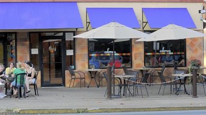 The patio at Alma Pan-Latin Kitchen in Regent Square.