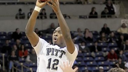 Pitt's Ashton Gibbs gets a shot up against Kentucky Wesleyan Nov. 7 at Petersen Events Center.