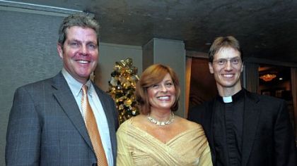 Joe Garrity, Kendra McLaughlin and the Rev. Father Michael Stumpf.