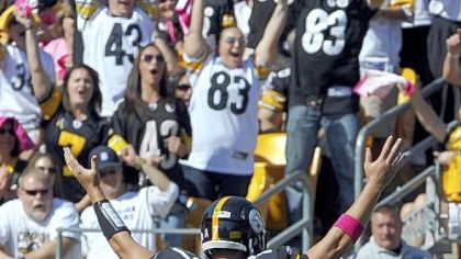Ben Roethlisberger gave the 63,875 fans at Heinz Field plenty to cheer about Sunday. Roethlisberger passed for a franchise record-tying five touchdown in the Steelers' 38-17 victory.