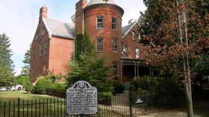 Abolitionist John Brown was hanged on the grounds of this home in Charles Town, W.Va., in 1859.