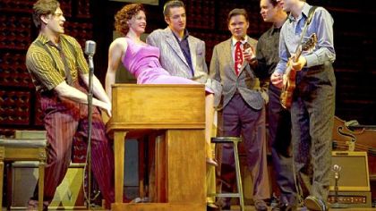 The original Broadway company of "Million Dollar Quartet," playing at the Benedum through Sunday.
