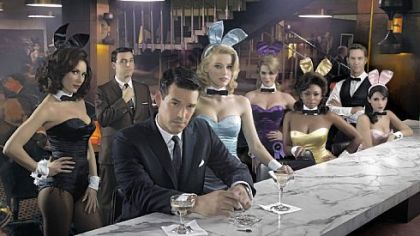 Laura Benanti, left, David Krumholtz, Eddie Cibrian, Amber Heard, Leah Renee, Naturi Naughton, Wes Ramsey and others bring back a past era in "The Playboy Club."