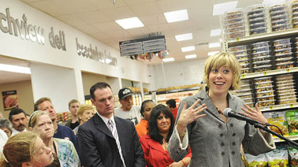 Pittsburgh City Councilwoman Natalia Rudiak talks about renovatiing and opening the new IGA in Beechview.