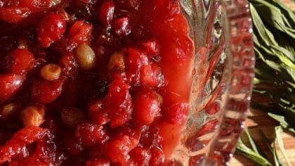 Cranberry chipotle sauce.