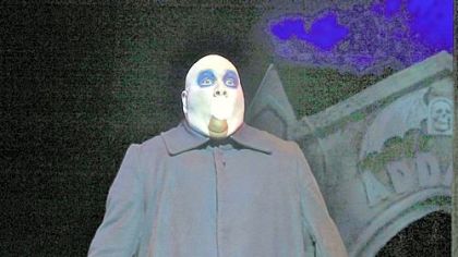 Blake Hammond as Uncle Fester in "The Addams Family."
