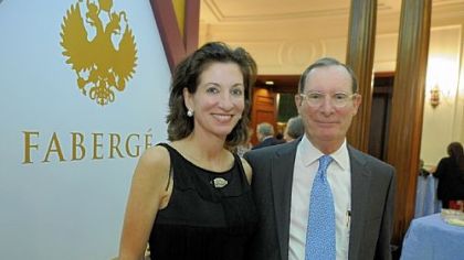 Trustee Ellen Brooks and Frick director Bill Bodine.