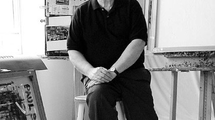 Paul Binai in his studio in Indiana, Pa., in 2003