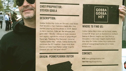 Steven Gdula, author of "Gobba Gobba Hey: A Gob Cookbook."