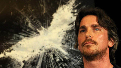 Actor Christian Bale at a press conference about the film "The Dark Knight Rises" at the Renaissance Hotel in Pittsburgh in 2011.
